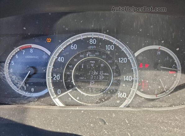 1HGCR2F35GA175009 2016 HONDA ACCORD Серый Вид щитка приборов