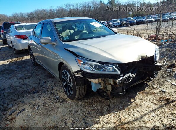 1HGCR2F72HA044642 2017 HONDA ACCORD Gray Delantero derecho
