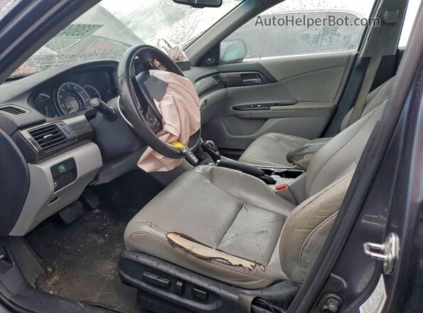 1HGCR2F84GA073969 2016 HONDA ACCORD Серый Вид салона спереди