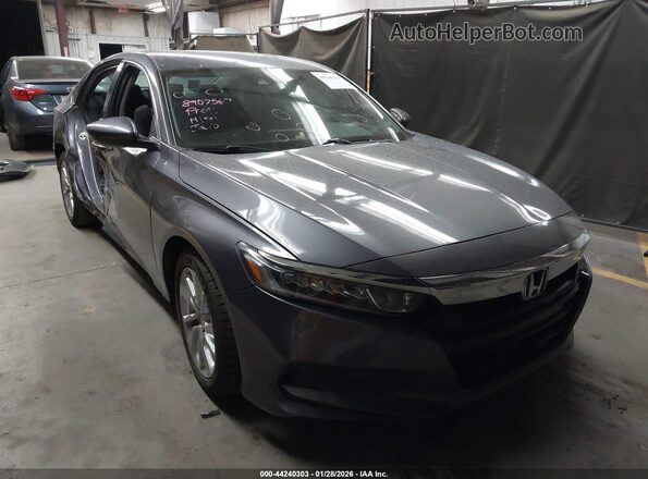 1HGCV1F17KA098950 2019 HONDA ACCORD Серый Передняя правая четверть