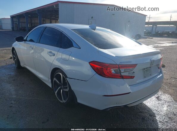 1HGCV1F31JA234053 2018 HONDA ACCORD White უკანა მარცხენა