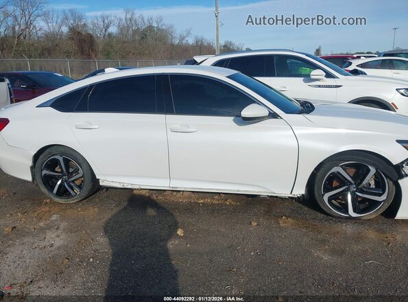 1HGCV1F31JA234053 2018 HONDA ACCORD White უკანა სალონის ხედი