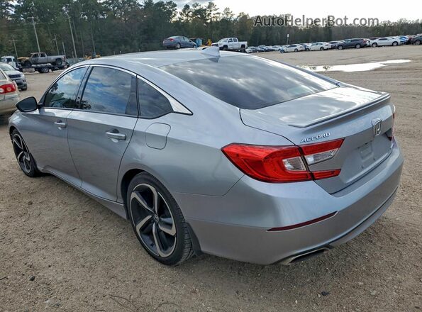 1HGCV1F37JA097300 2018 HONDA ACCORD Серебряный Задняя левая четверть