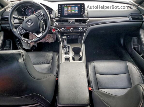 1HGCV1F37JA097300 2018 HONDA ACCORD Серебряный Вид панели приборов
