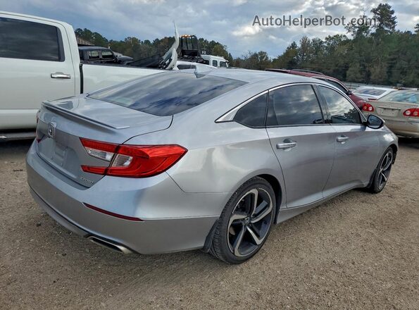 1HGCV1F37JA097300 2018 HONDA ACCORD Серебряный Задняя правая четверть
