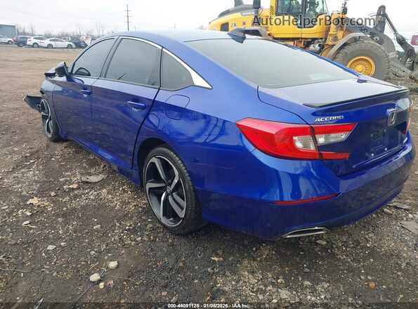 1HGCV1F37MA092604 2021 HONDA ACCORD Blue Tył lewy