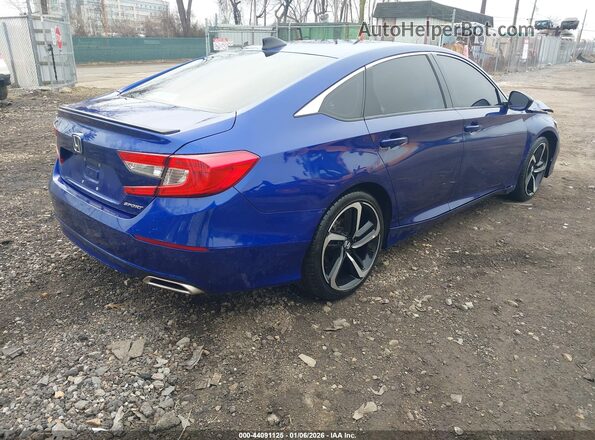 1HGCV1F37MA092604 2021 HONDA ACCORD Blue Tył prawy