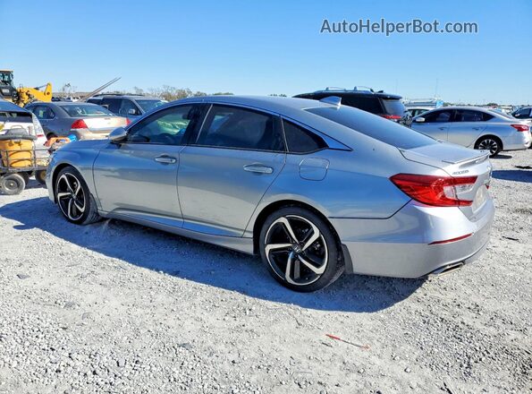 1HGCV1F38KA141192 2019 HONDA ACCORD Серебряный Задняя левая четверть