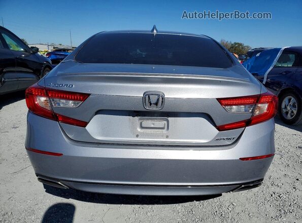 1HGCV1F38KA141192 2019 HONDA ACCORD Серебряный Вид сзади