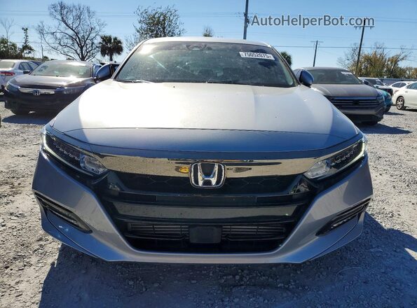 1HGCV1F38KA141192 2019 HONDA ACCORD Серебряный Вид спереди