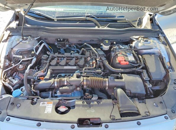 1HGCV1F38KA141192 2019 HONDA ACCORD Серебряный Вид задней части салона