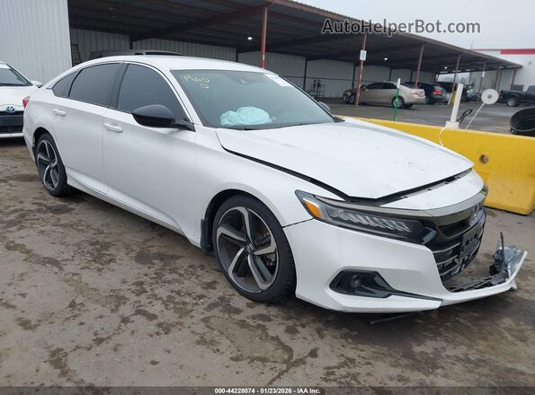 1HGCV1F3XNA031975 2022 HONDA ACCORD White Przód prawy