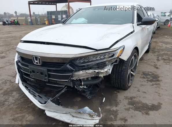 1HGCV1F3XNA031975 2022 HONDA ACCORD White Widok z przodu