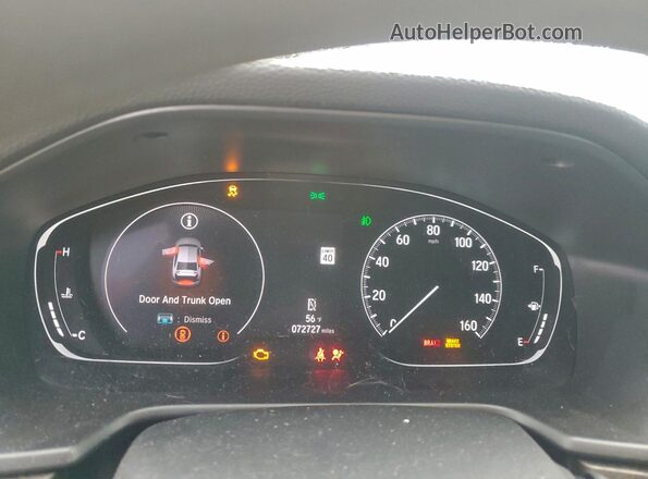 1HGCV1F49LA028748 2020 HONDA ACCORD Белый Вид щитка приборов