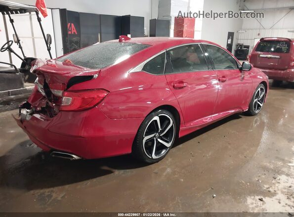 1HGCV2F30KA031355 2019 HONDA ACCORD Red Trasero derecho