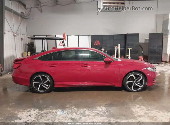 1HGCV2F30KA031355 2019 HONDA ACCORD Red Vista interior trasera