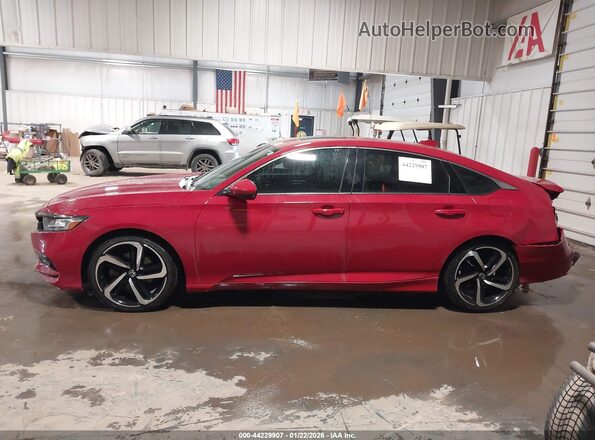 1HGCV2F30KA031355 2019 HONDA ACCORD Red Vista interior de 360 grados