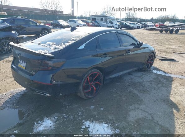 1HGCV2F30MA000478 2021 HONDA ACCORD Черный Задняя правая четверть