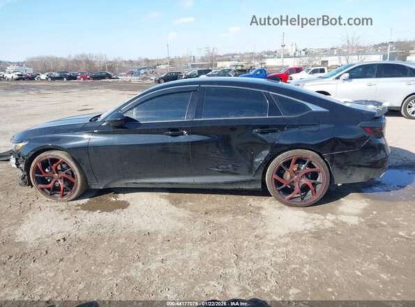 1HGCV2F30MA000478 2021 HONDA ACCORD Черный Вид задней части салона