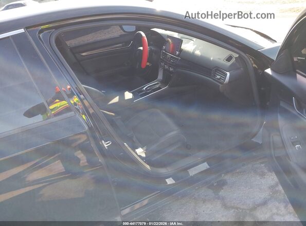1HGCV2F30MA000478 2021 HONDA ACCORD Черный Вид салона спереди