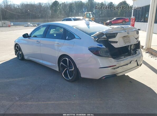 1HGCV2F33JA045975 2018 HONDA ACCORD Белый Задняя левая четверть
