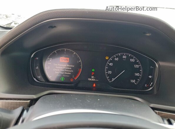 1HGCV2F34KA019175 2019 HONDA ACCORD Серебряный Вид щитка приборов