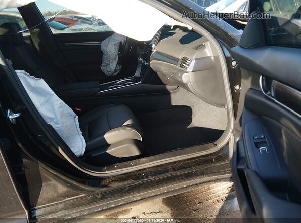 1HGCV2F37MA008240 2021 HONDA ACCORD Черный Вид салона спереди