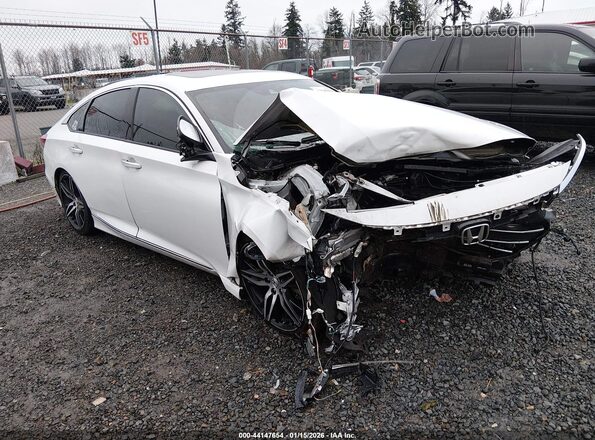 1HGCV2F98NA012626 2022 HONDA ACCORD Белый Передняя правая четверть