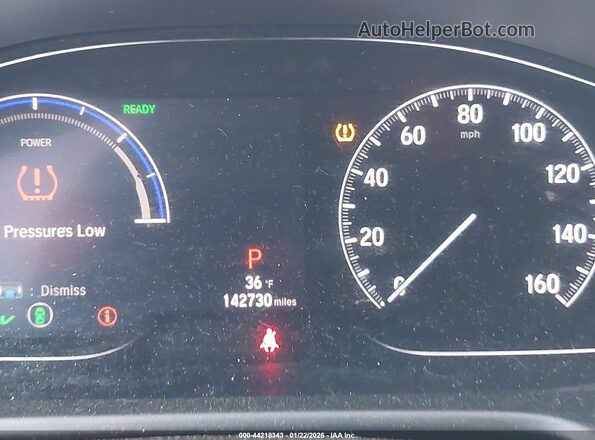 1HGCV3F11JA007066 2018 HONDA ACCORD HYBRID Красный Панорамный вид салона 360°
