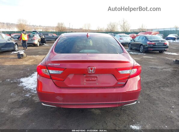 1HGCV3F11JA007066 2018 HONDA ACCORD HYBRID Красный 