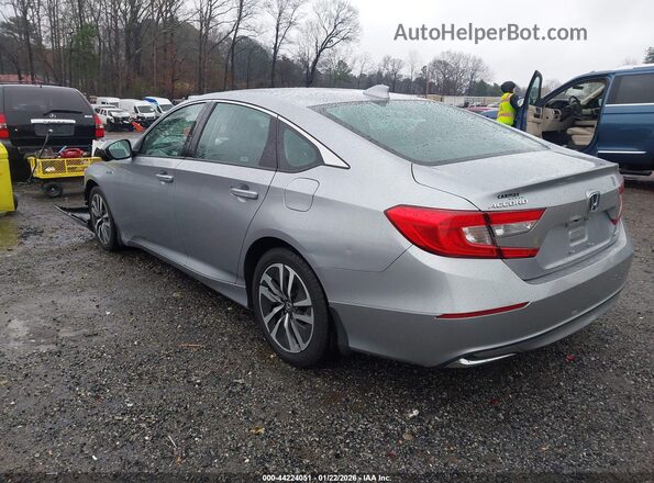 1HGCV3F12MA018078 2021 HONDA ACCORD HYBRID Серебряный Задняя левая четверть