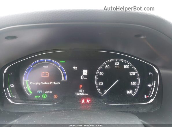 1HGCV3F12MA018078 2021 HONDA ACCORD HYBRID Серебряный Вид задних сидений