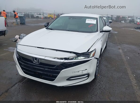 1HGCV3F13LA014443 2020 HONDA ACCORD HYBRID White წინა ხედი