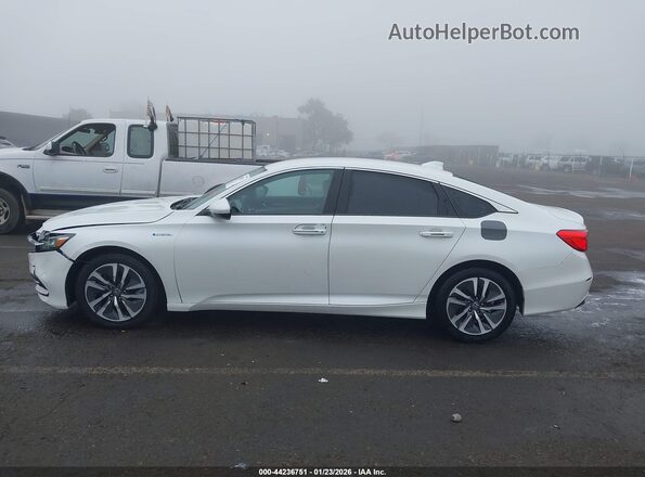 1HGCV3F13LA014443 2020 HONDA ACCORD HYBRID White სალონის 360-გრადუსიანი ხედი