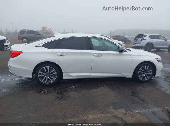 1HGCV3F13LA014443 2020 HONDA ACCORD HYBRID White უკანა სალონის ხედი