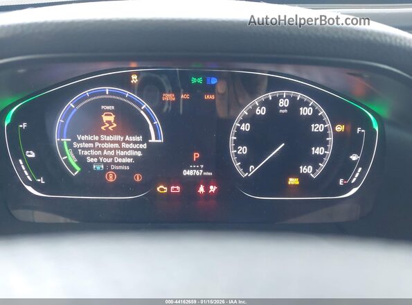 1HGCV3F13LA018556 2020 HONDA ACCORD HYBRID Белый Вид задних сидений