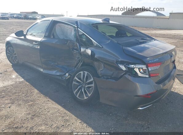 1HGCV3F15JA005269 2018 HONDA ACCORD HYBRID Gray Tył lewy