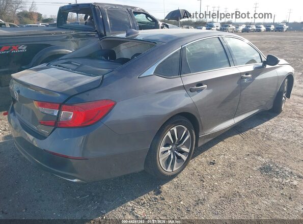 1HGCV3F15JA005269 2018 HONDA ACCORD HYBRID Gray Tył prawy