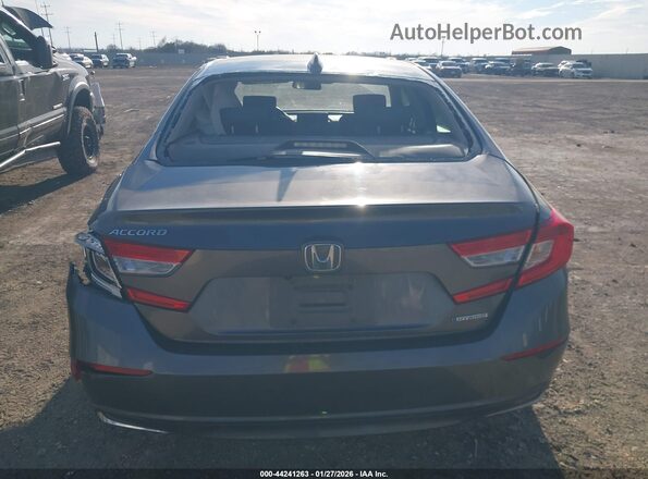 1HGCV3F15JA005269 2018 HONDA ACCORD HYBRID Gray 