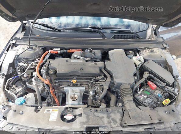 1HGCV3F18LA010517 2020 HONDA ACCORD HYBRID Серый Вид сзади