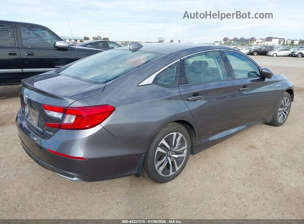 1HGCV3F18LA010517 2020 HONDA ACCORD HYBRID Серый Задняя правая четверть
