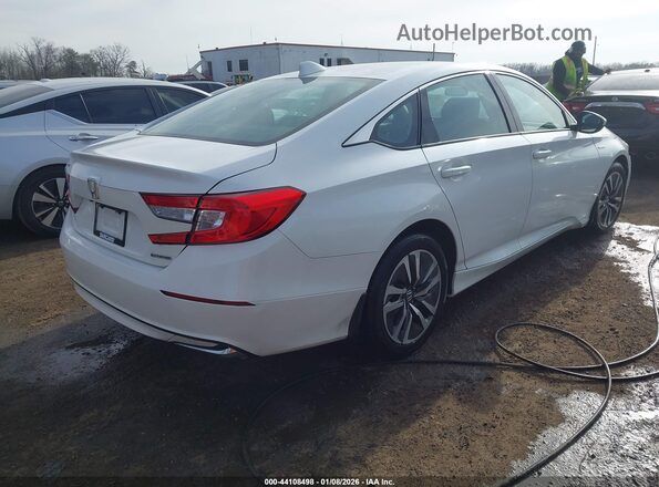 1HGCV3F1XKA003759 2019 HONDA ACCORD HYBRID White Trasero derecho