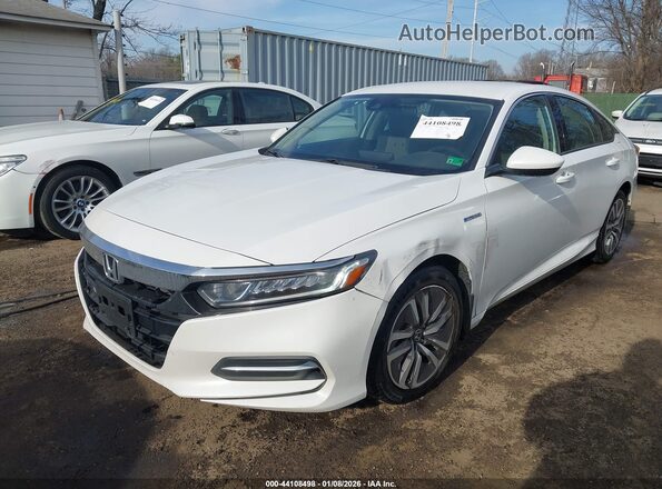 1HGCV3F1XKA003759 2019 HONDA ACCORD HYBRID White Vista frontal