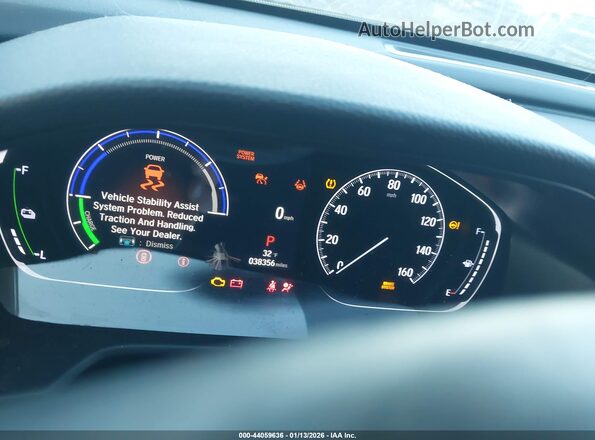 1HGCV3F20NA005453 2022 HONDA ACCORD HYBRID Белый Вид задних сидений