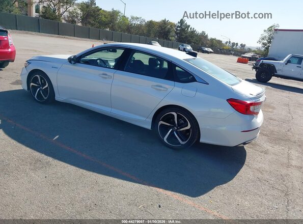 1HGCV3F22NA047719 2022 HONDA ACCORD HYBRID Белый Задняя левая четверть