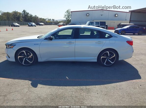 1HGCV3F22NA047719 2022 HONDA ACCORD HYBRID Белый Панорамный вид салона 360°