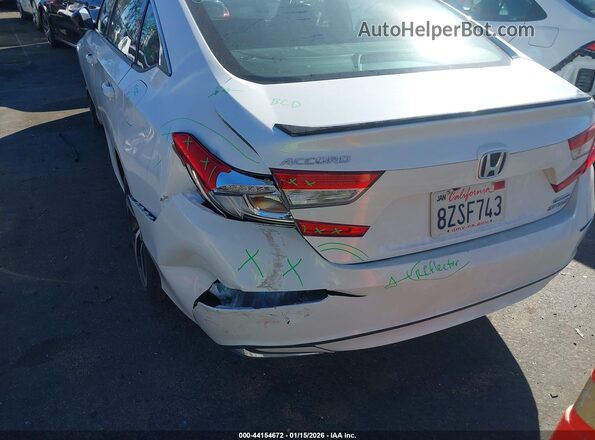 1HGCV3F25NA005447 2022 HONDA ACCORD HYBRID Белый Вид спереди