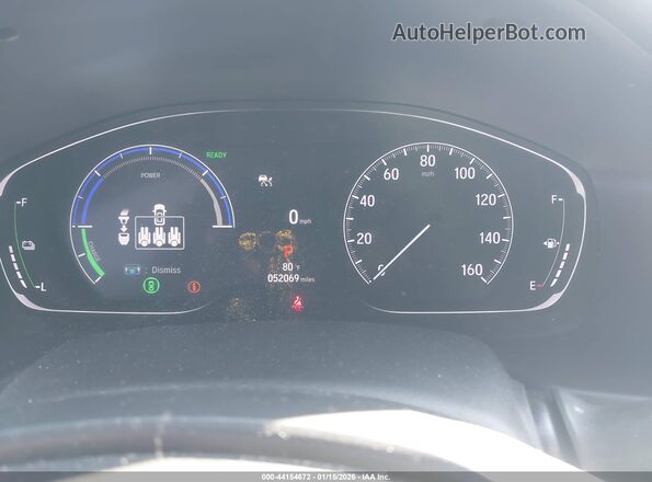 1HGCV3F25NA005447 2022 HONDA ACCORD HYBRID Белый Вид задних сидений