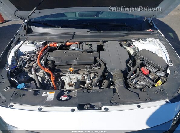 1HGCV3F25NA005447 2022 HONDA ACCORD HYBRID Белый Вид сзади