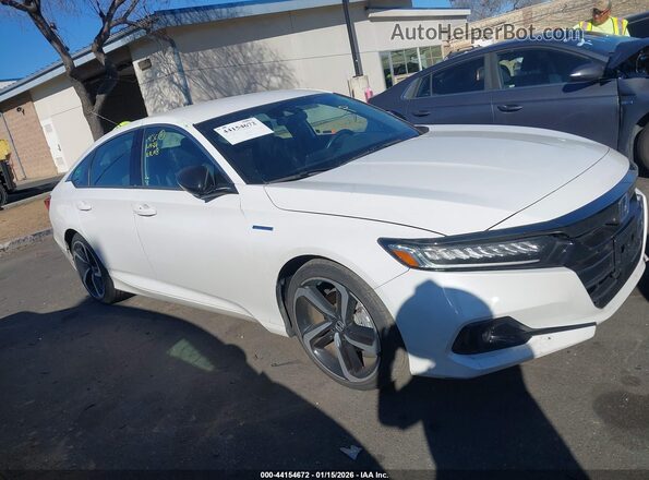 1HGCV3F25NA005447 2022 HONDA ACCORD HYBRID Белый Панорамный вид салона 360°